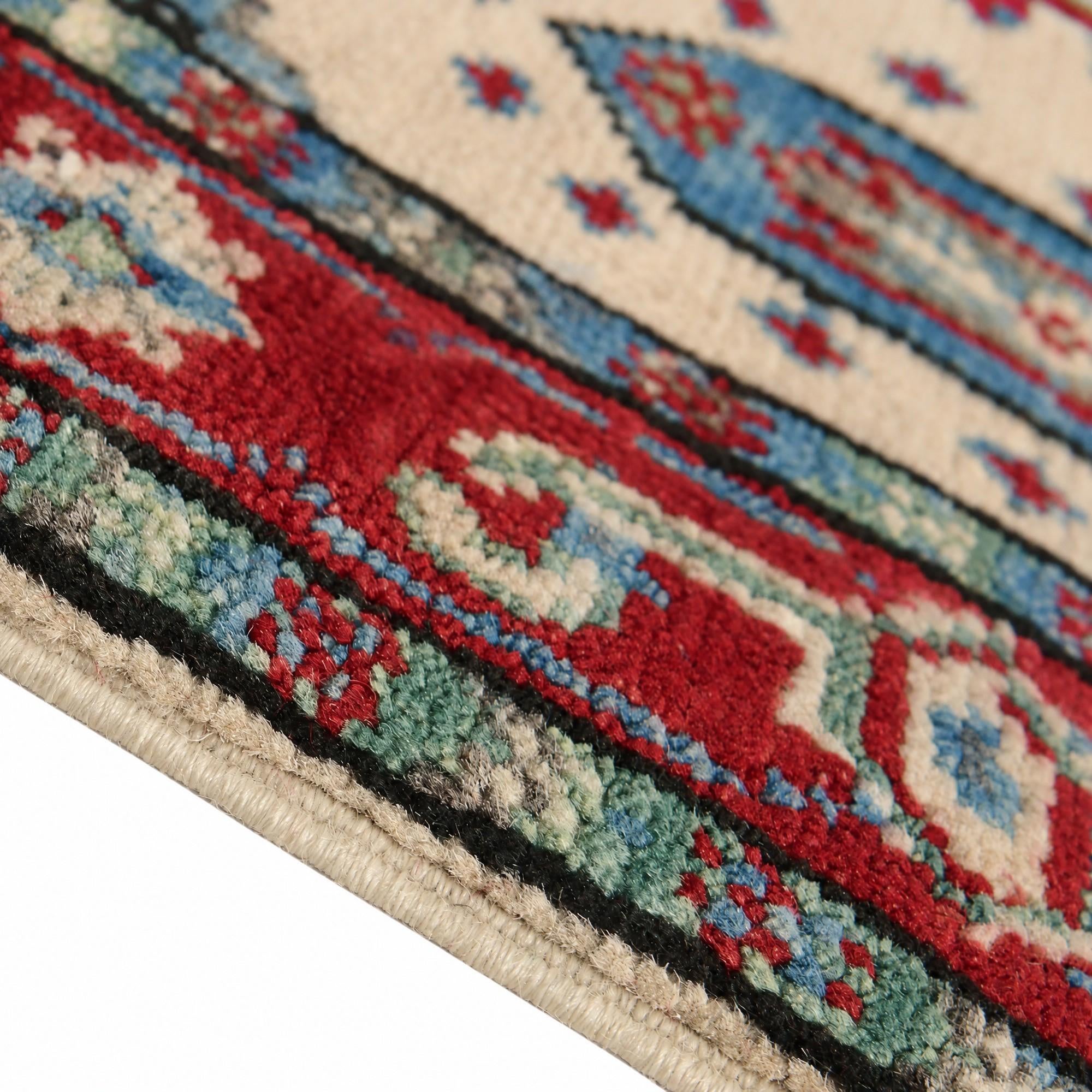 80cm x 120cm anudado a mano Kazak Alfombra
