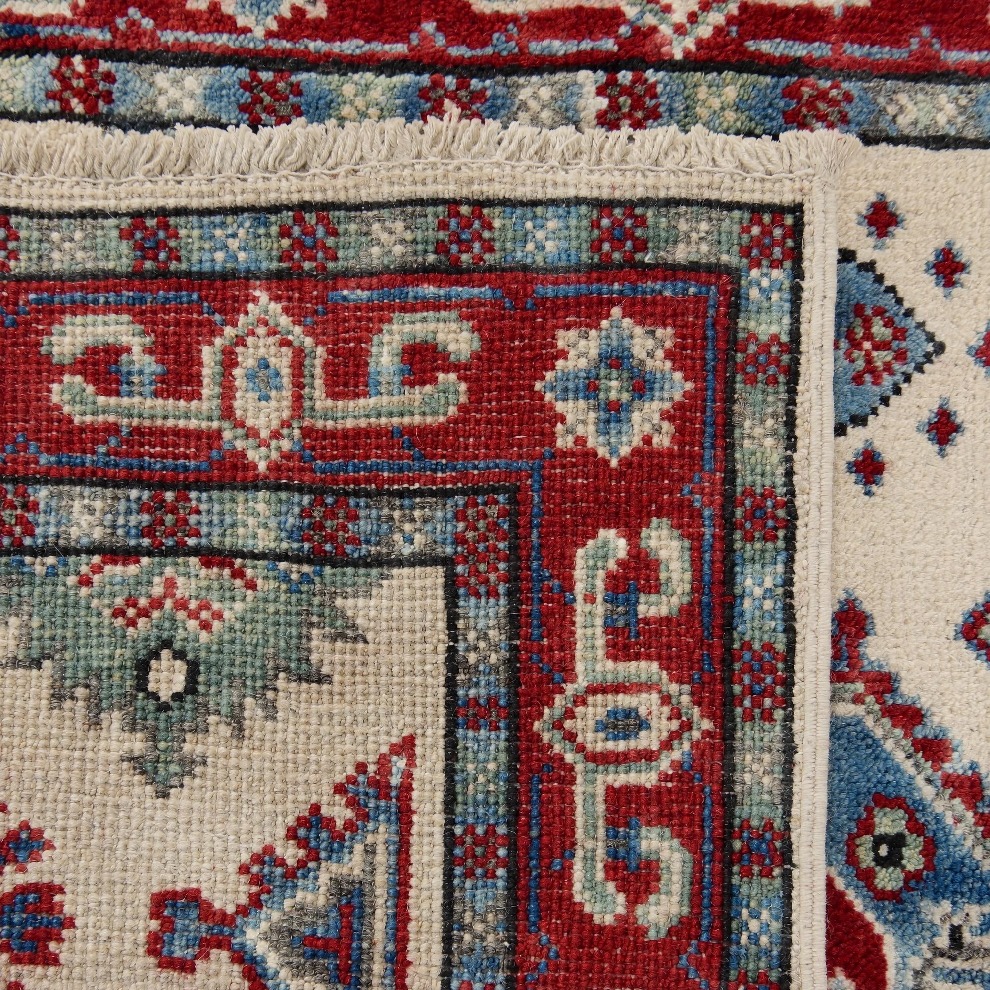 80cm x 120cm anudado a mano Kazak Alfombra