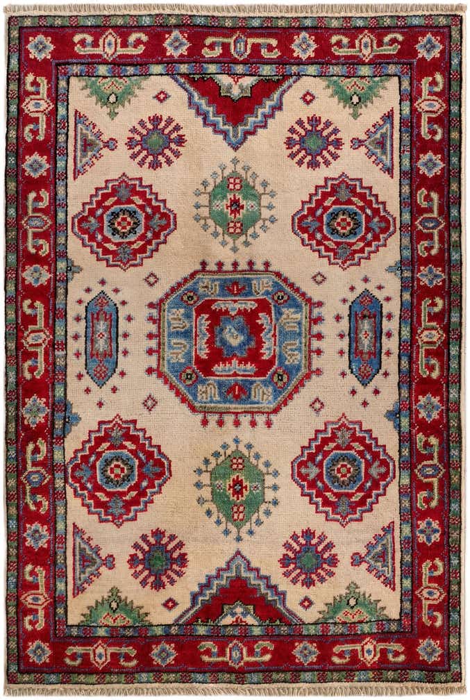 2' 8 x 4' Hand Knotted Kazak Rug