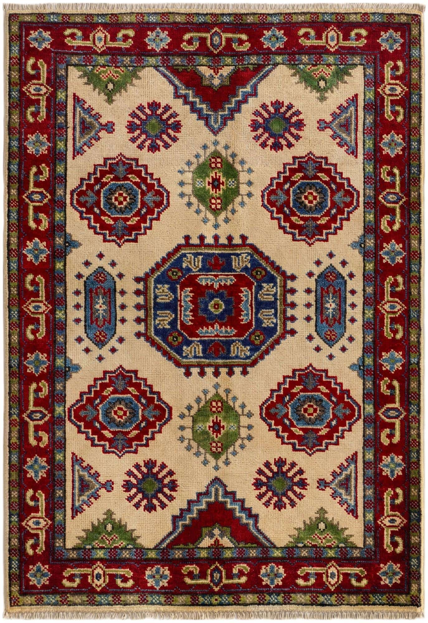 2' 9 x 4' Hand Knotted Kazak Rug