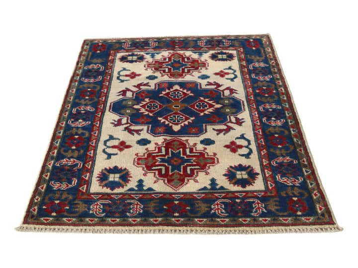 2' 8 x 4' 1 Hand Knotted Kazak Rug