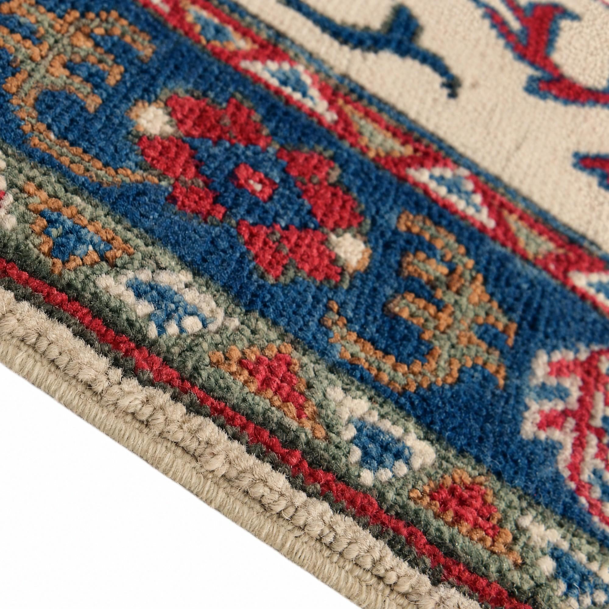 80cm x 125cm Hand Knotted Kazak Rug