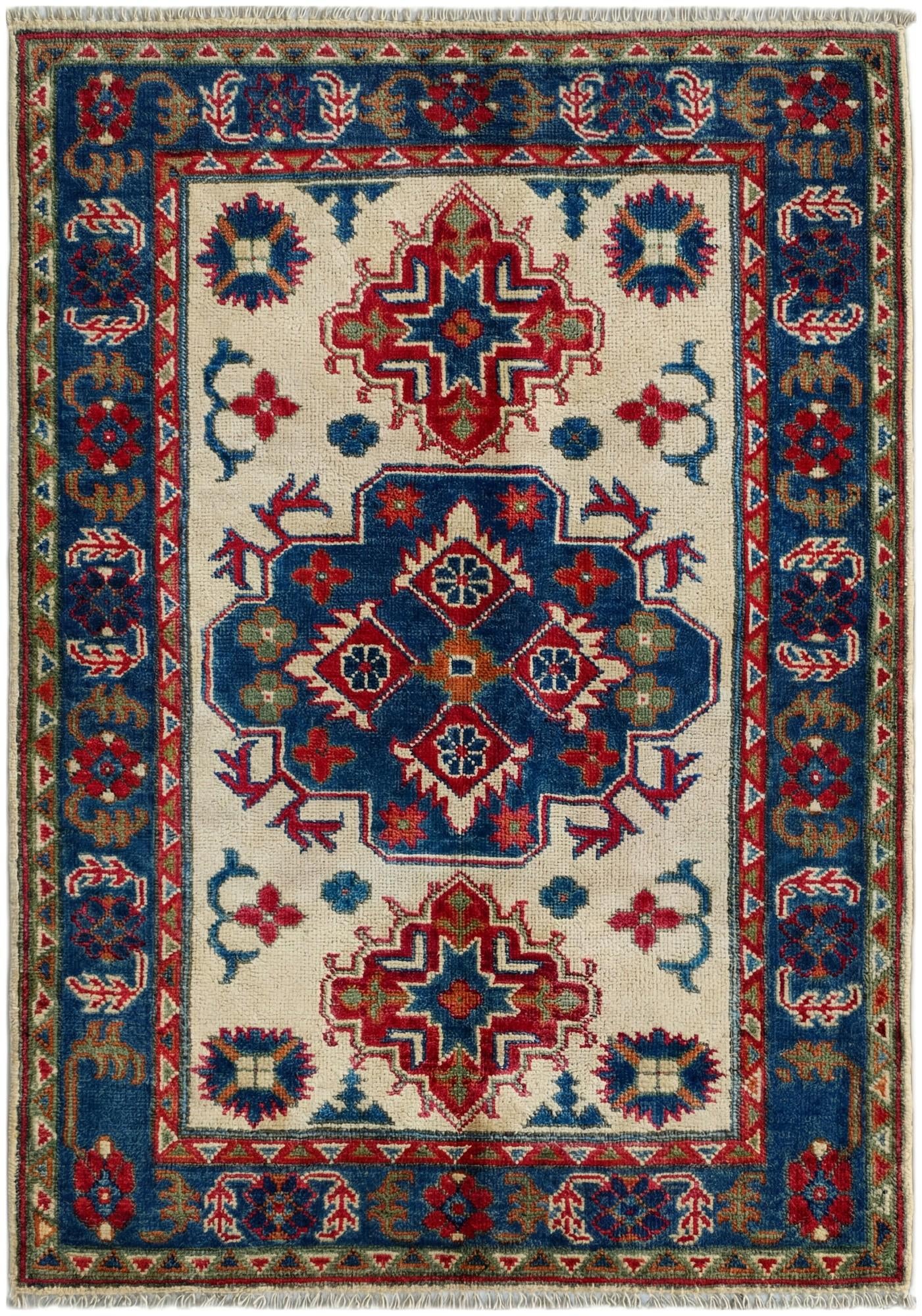 2' 8 x 4' 1 Hand Knotted Kazak Rug