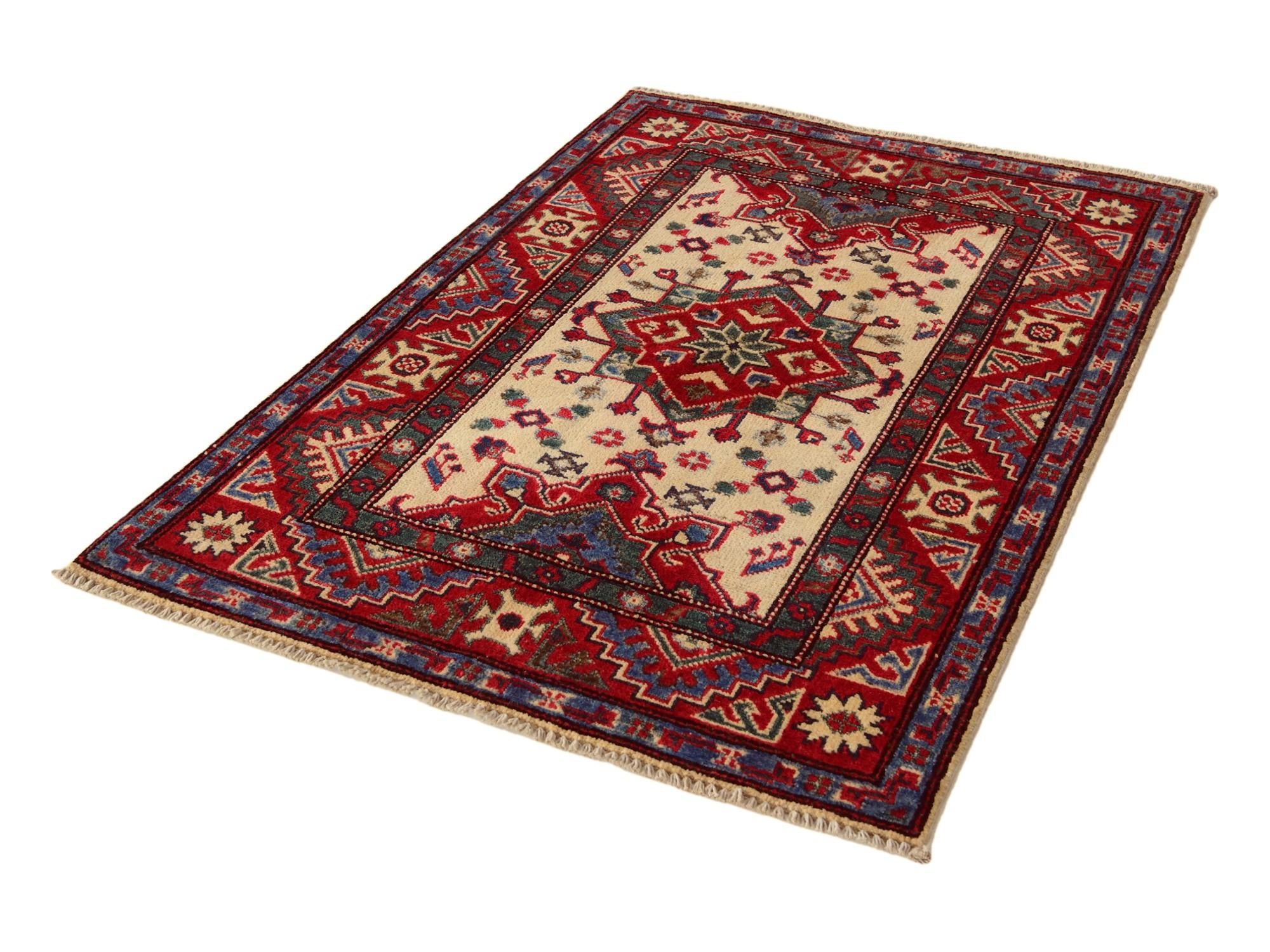 2' 9 x 4' 2 Hand Knotted Kazak Rug