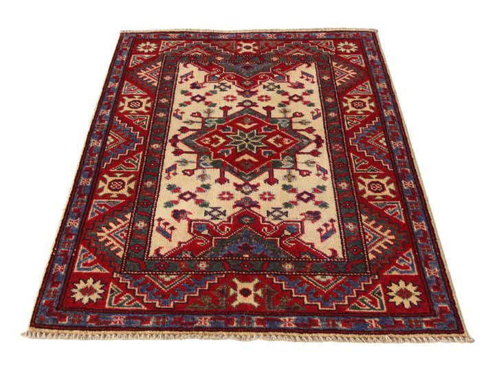 2' 9 x 4' 2 Hand Knotted Kazak Rug