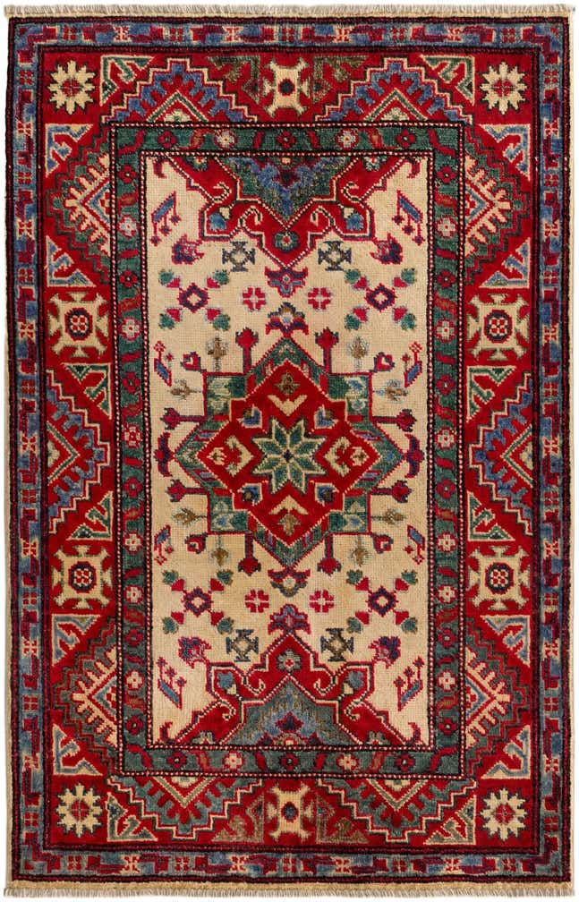 2' 9 x 4' 2 Hand Knotted Kazak Rug