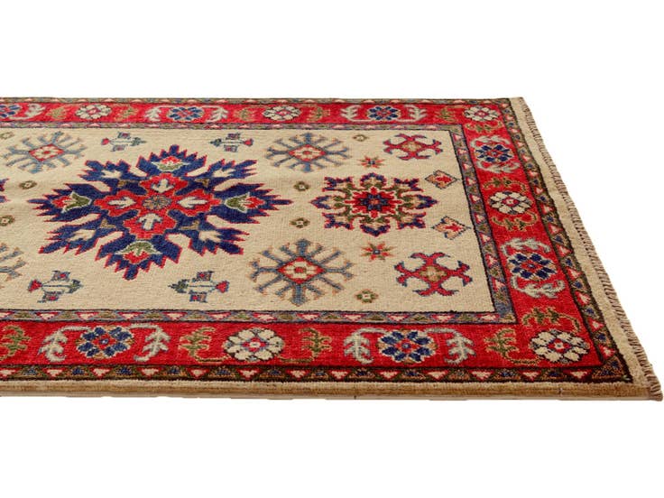 Detail image of 2' 8 x 4' Hand Knotted Kazak Rug