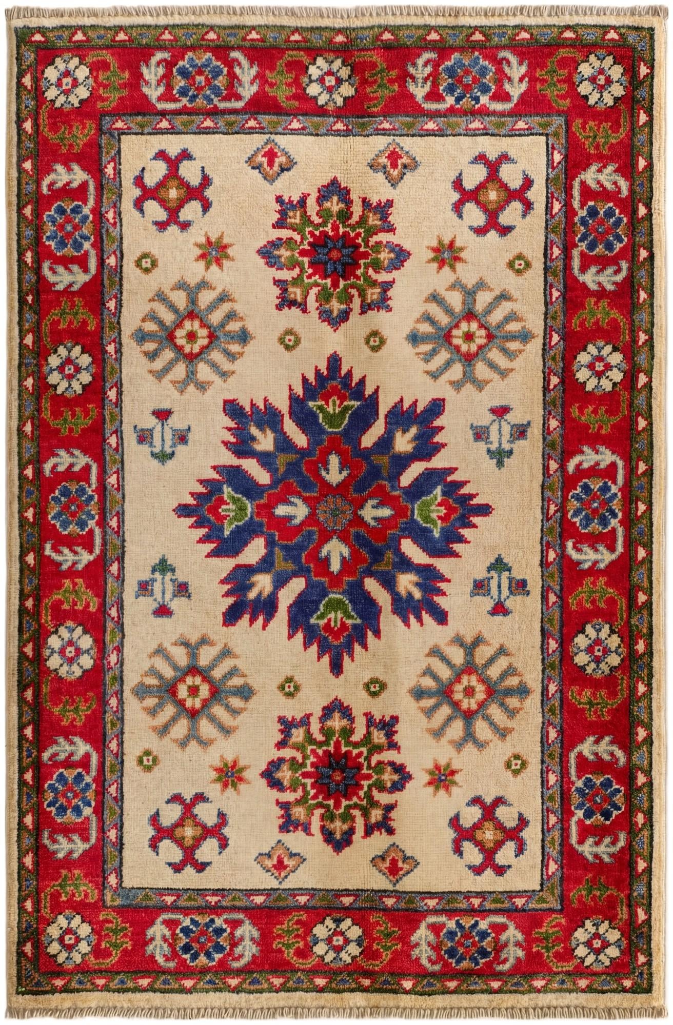 2' 8 x 4' Hand Knotted Kazak Rug