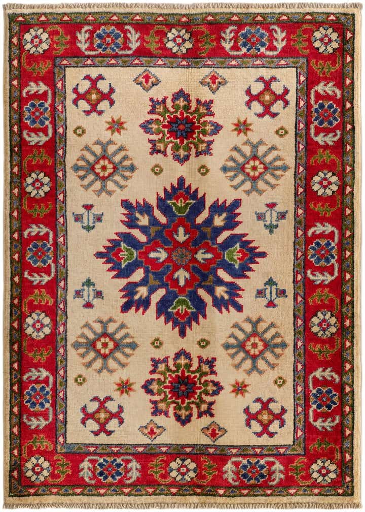 2' 8 x 4' Hand Knotted Kazak Rug