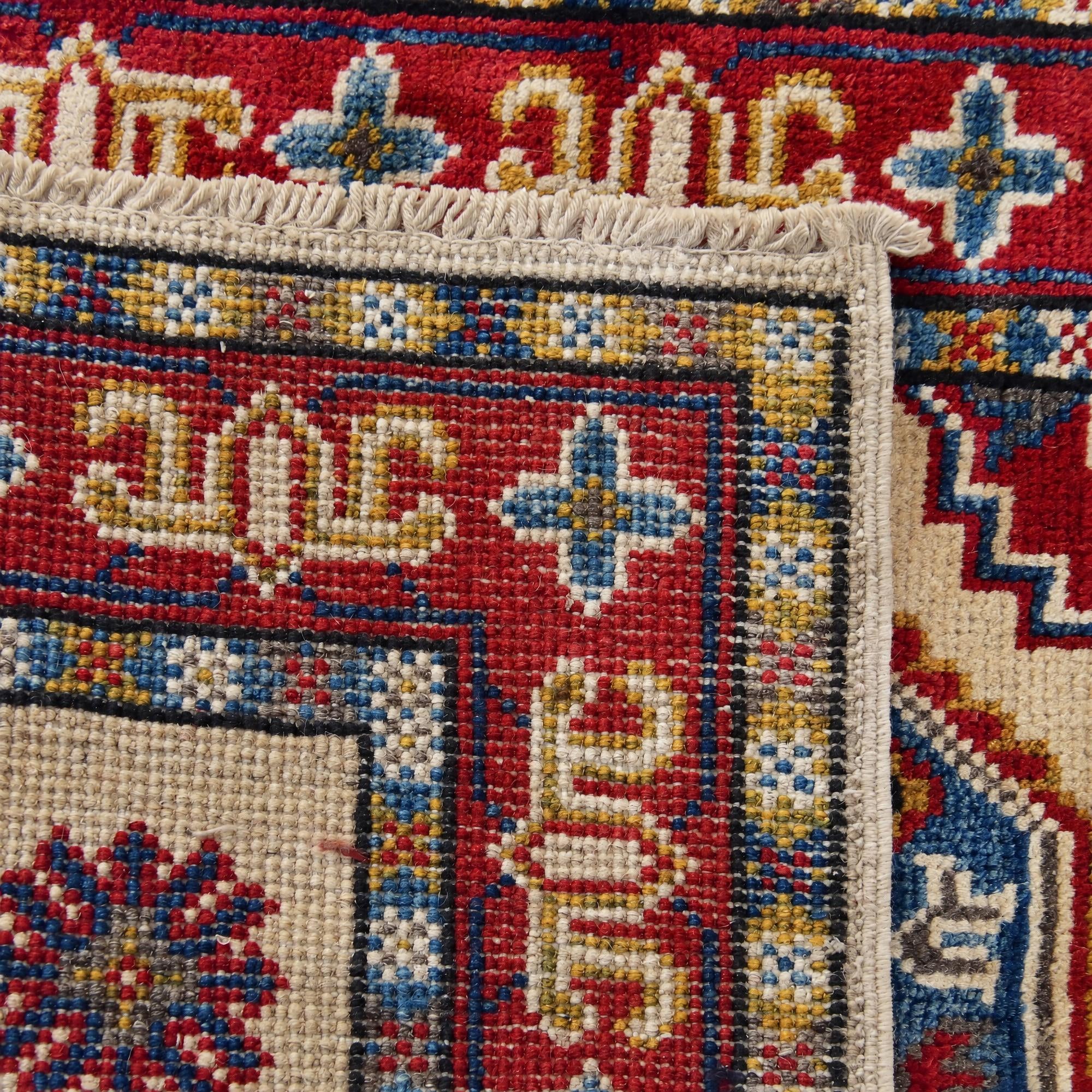 Detail image 12 of 12: 2' 1 x 3' 1 Hand Knotted Kazak Rug