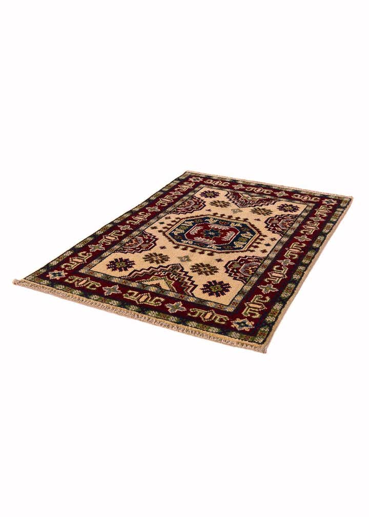 2' x 3' 1 Hand Knotted Kazak Rug