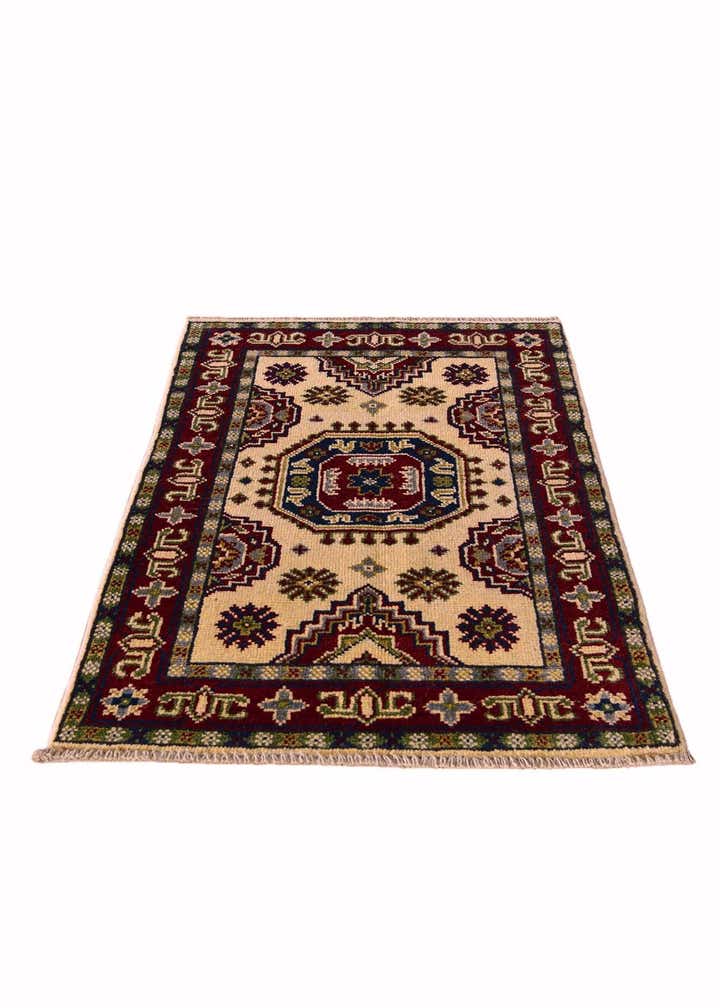 2' x 3' 1 Hand Knotted Kazak Rug