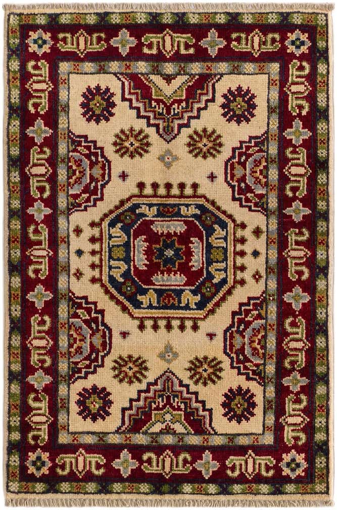 2' x 3' 1 Hand Knotted Kazak Rug