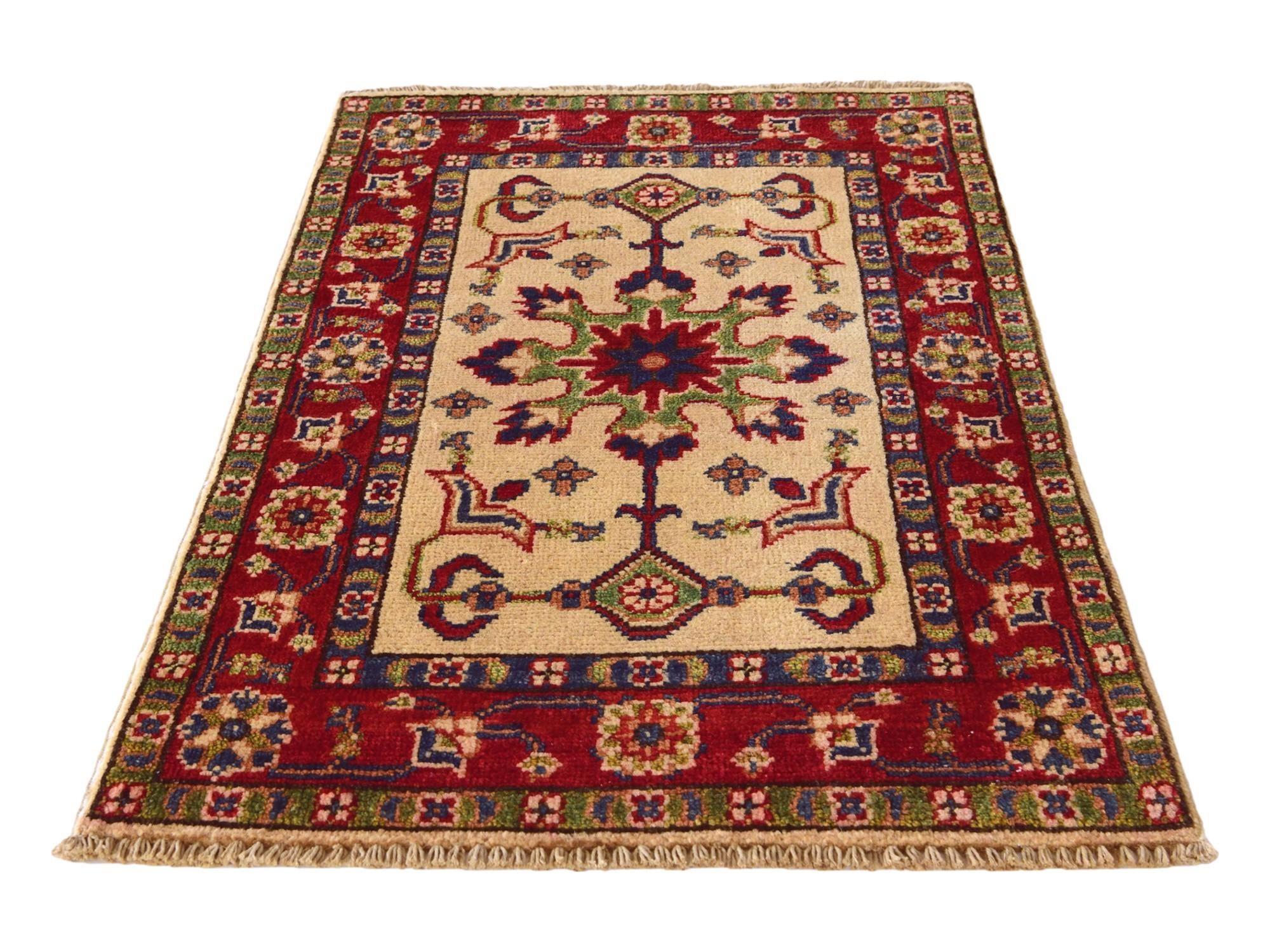1' 10 x 2' 11 Hand Knotted Kazak Rug