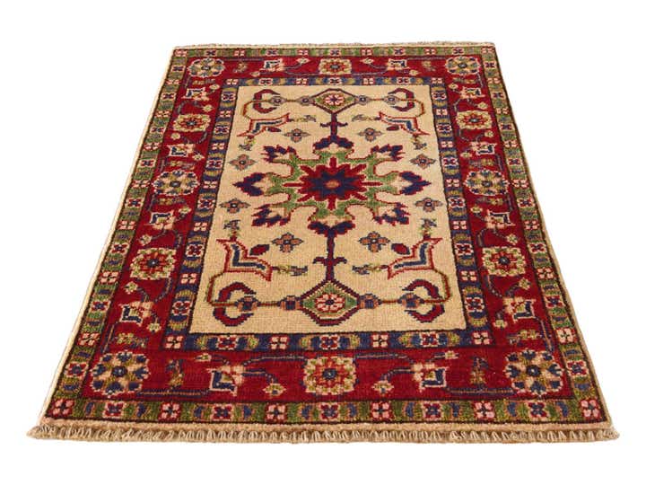 1' 10 x 2' 11 Hand Knotted Kazak Rug