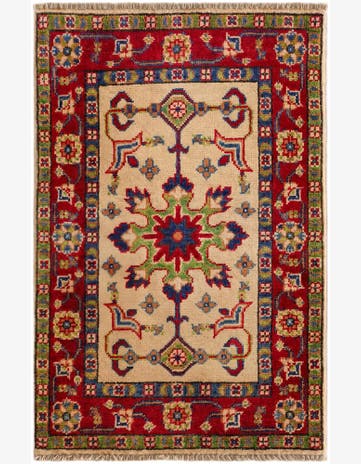 1' 10 x 2' 11 Hand Knotted Kazak Rug