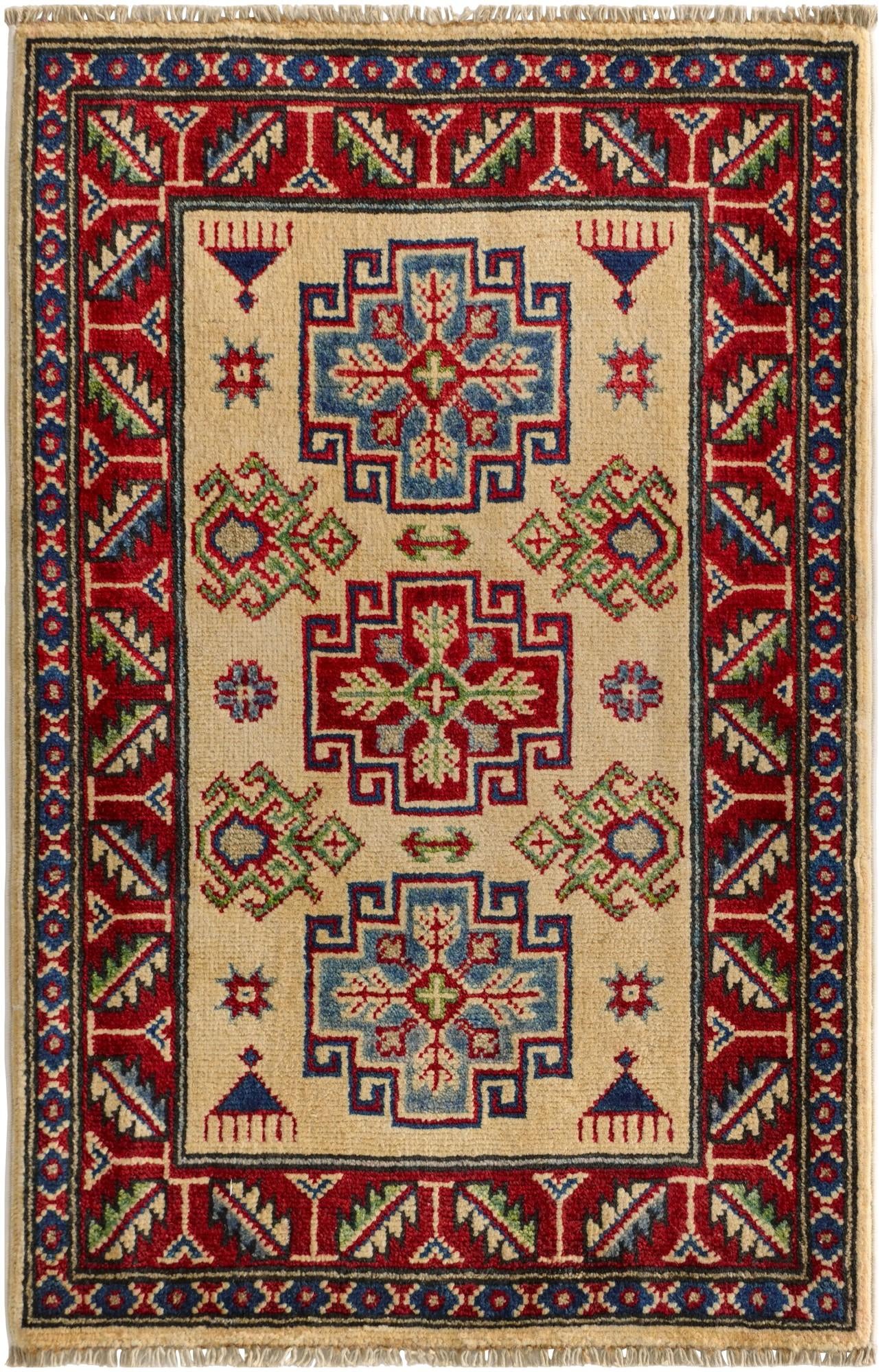 2' 1 x 3' 1 Hand Knotted Kazak Rug