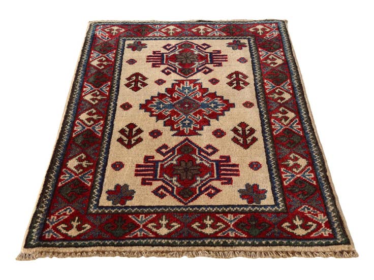 Detail image of 2' 1 x 3' 3 Hand Knotted Kazak Rug