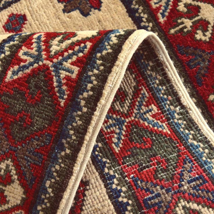 Detail image of 2' 1 x 3' 3 Hand Knotted Kazak Rug