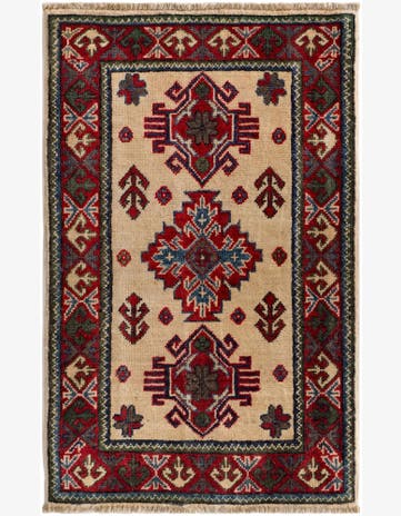 2' 1 x 3' 3 Hand Knotted Kazak Rug