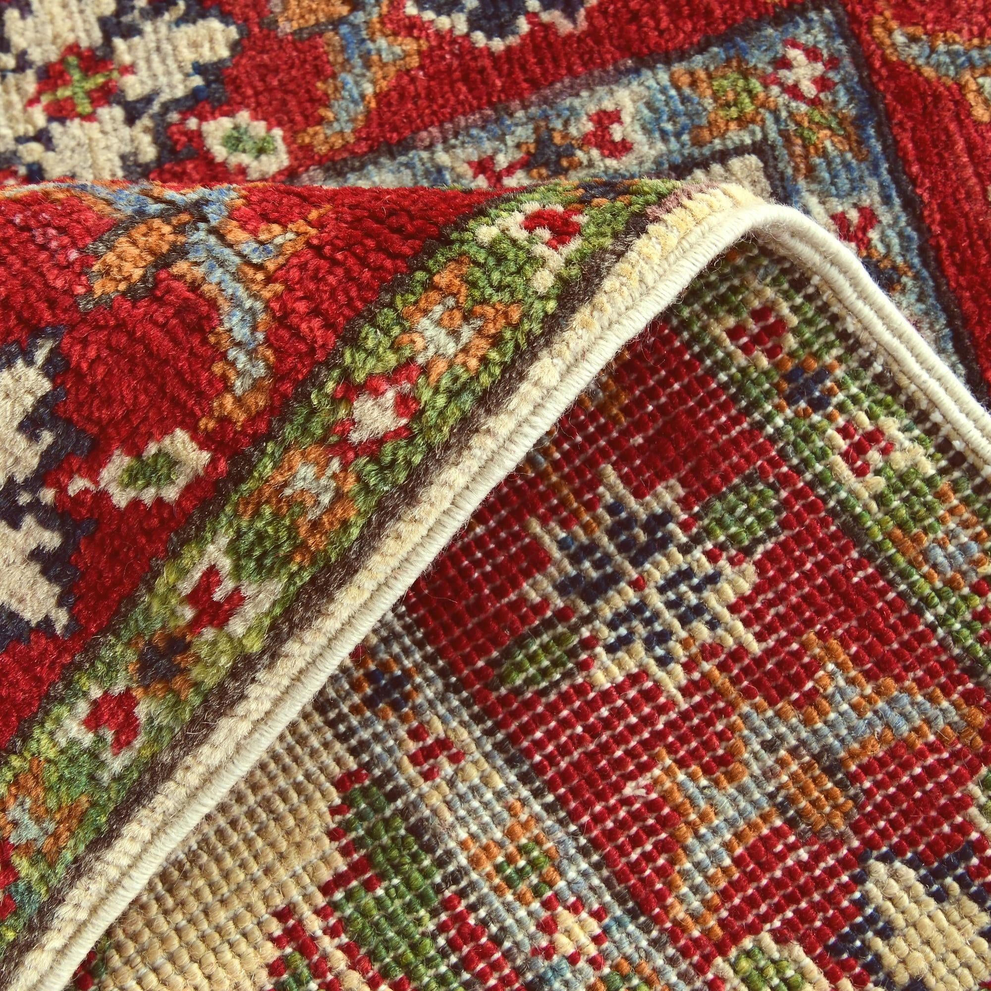 1' 10 x 3' Hand Knotted Kazak Rug