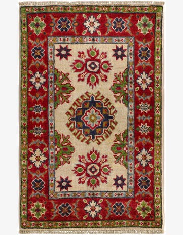 1' 10 x 3' Hand Knotted Kazak Rug
