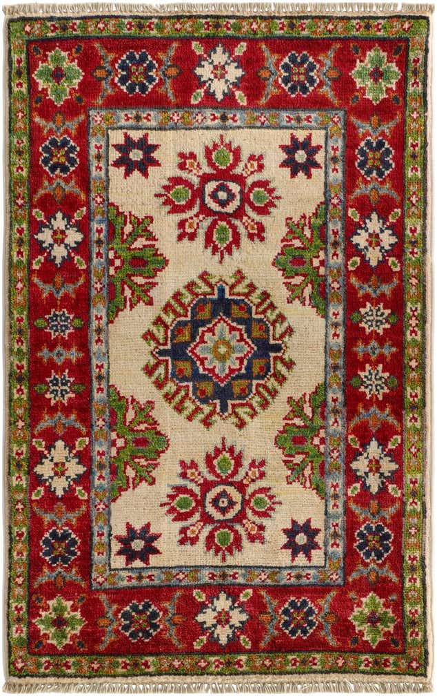 1' 10 x 3' Hand Knotted Kazak Rug