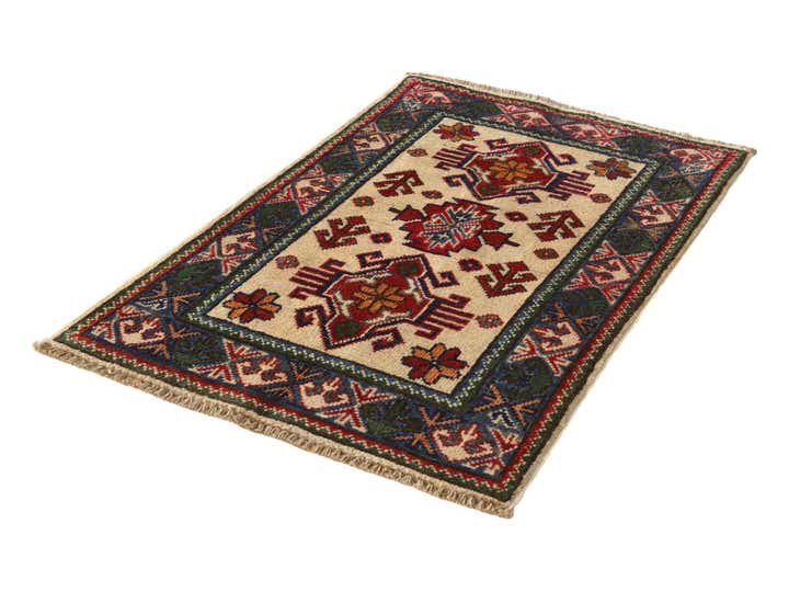 1' 11 x 2' 11 Hand Knotted Kazak Rug
