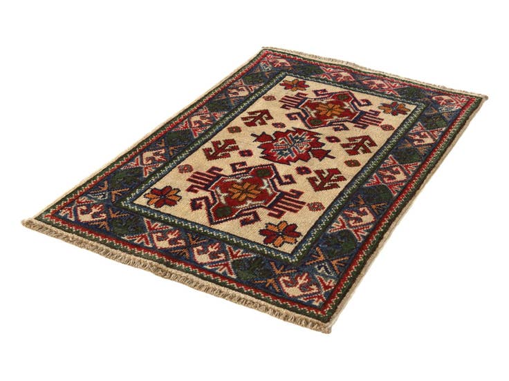 Detail image of 1' 11 x 2' 11 Hand Knotted Kazak Rug