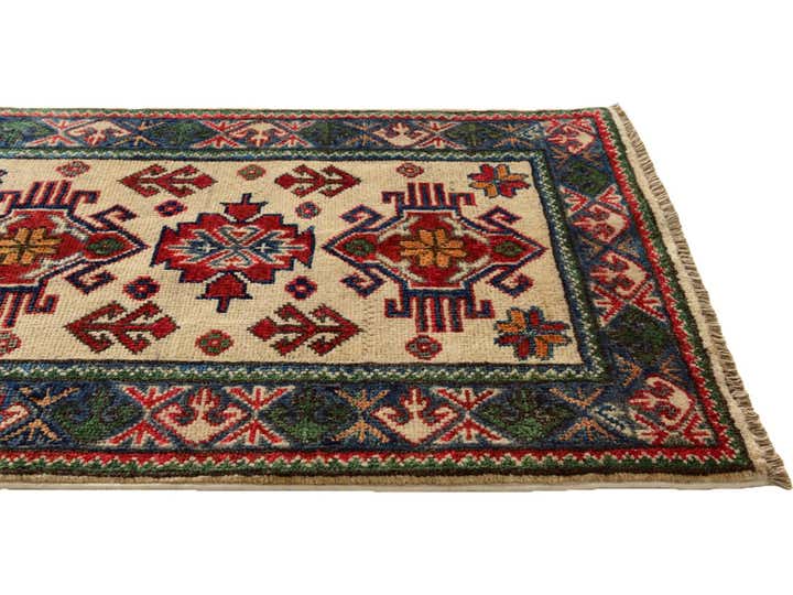 1' 11 x 2' 11 Hand Knotted Kazak Rug