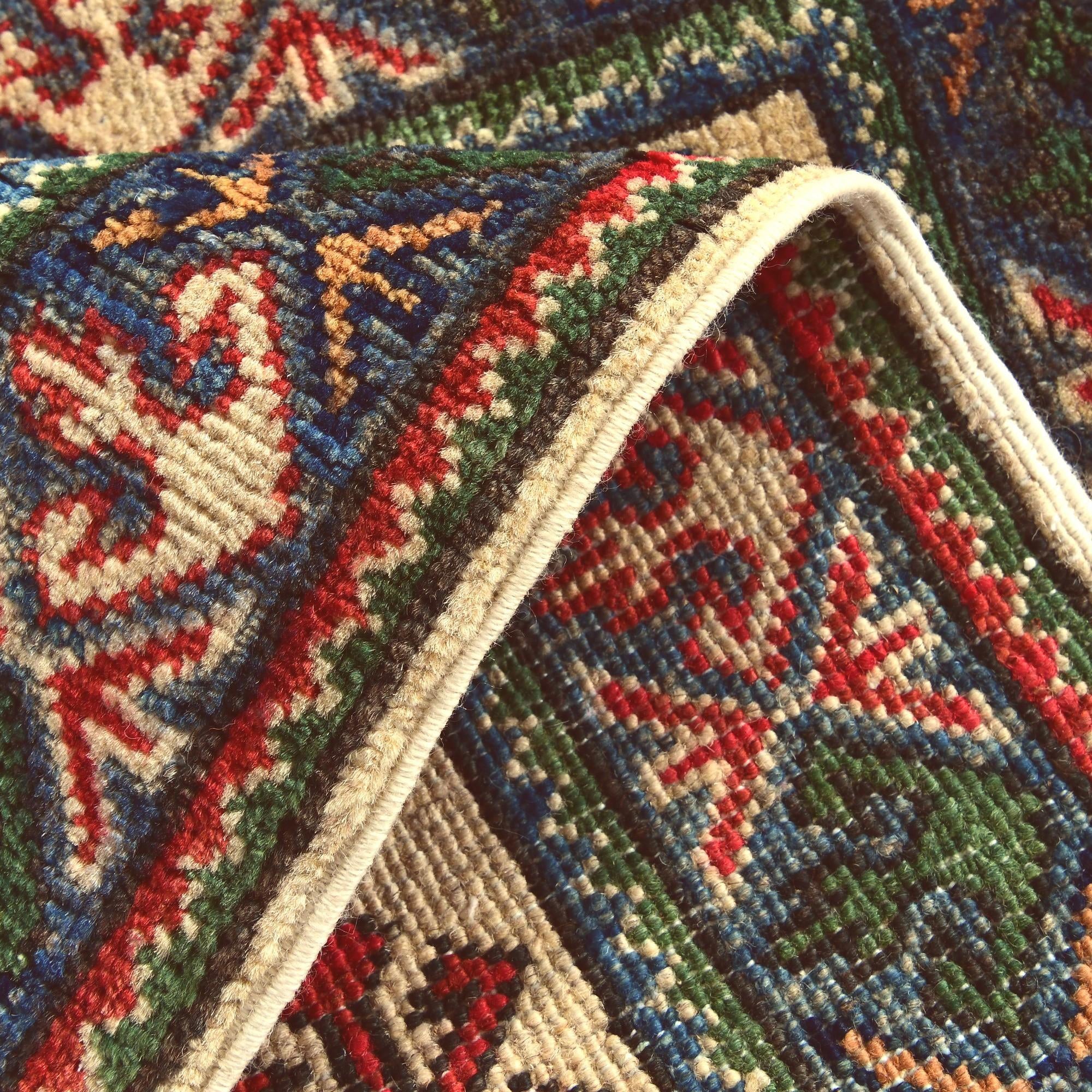 1' 11 x 2' 11 Hand Knotted Kazak Rug