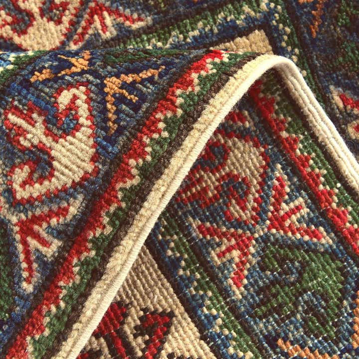 1' 11 x 2' 11 Hand Knotted Kazak Rug