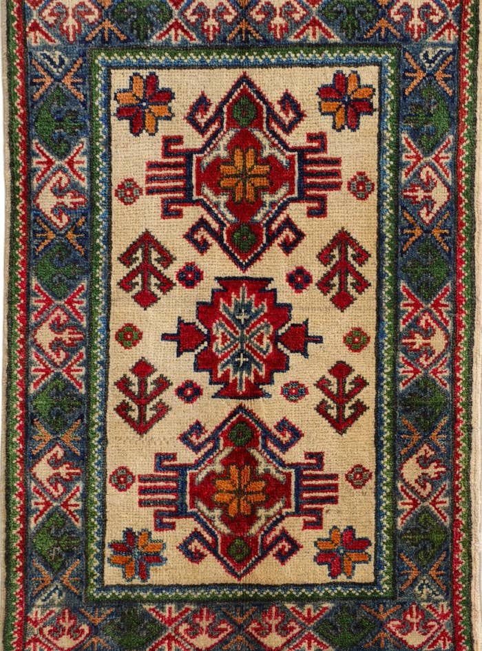Detail image of 1' 11 x 2' 11 Hand Knotted Kazak Rug