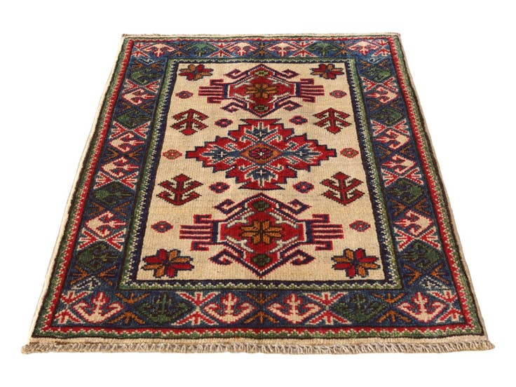 Detail image of 2' 1 x 2' 10 Hand Knotted Kazak Rug