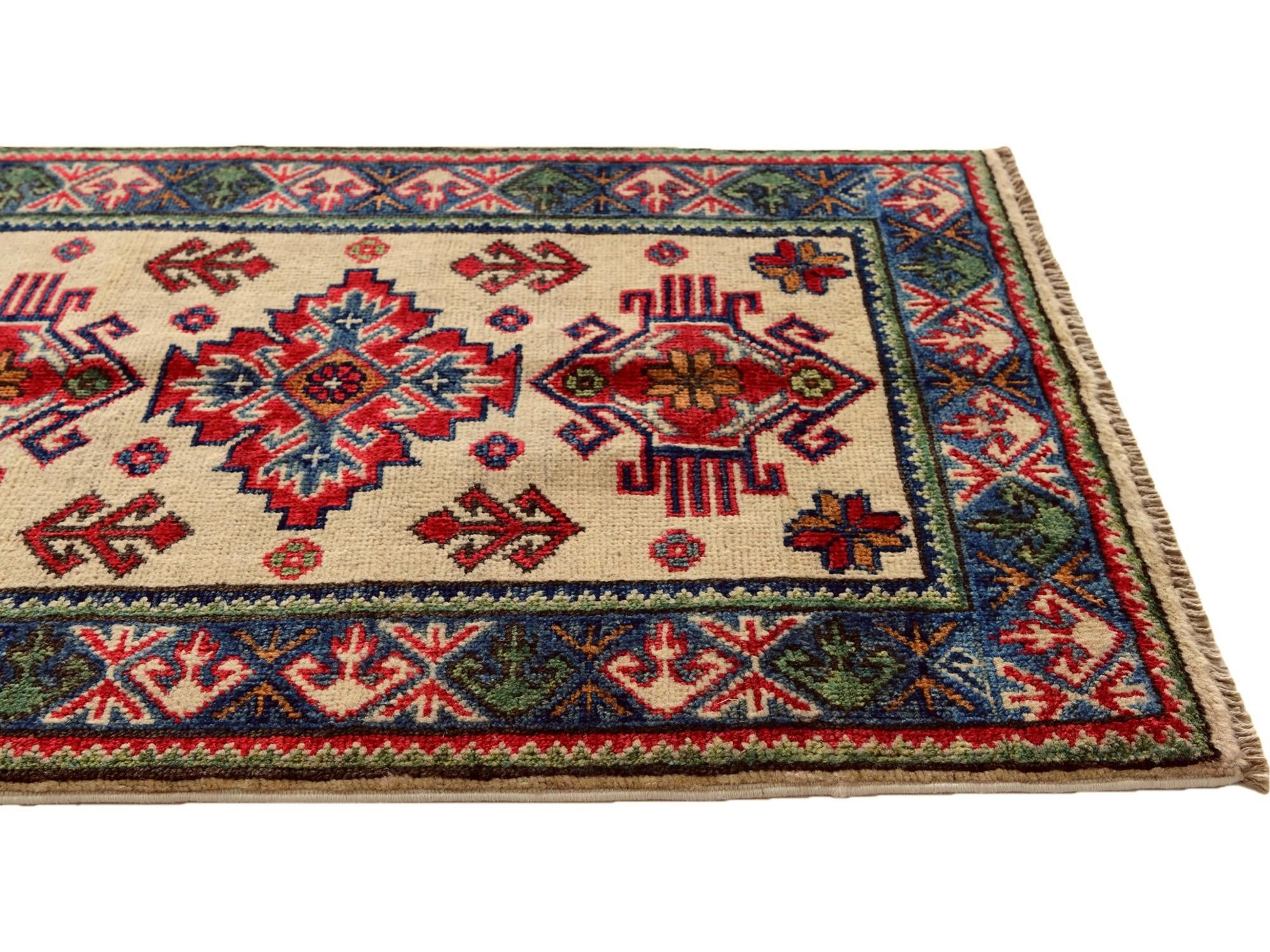2' 1 x 2' 10 Hand Knotted Kazak Rug