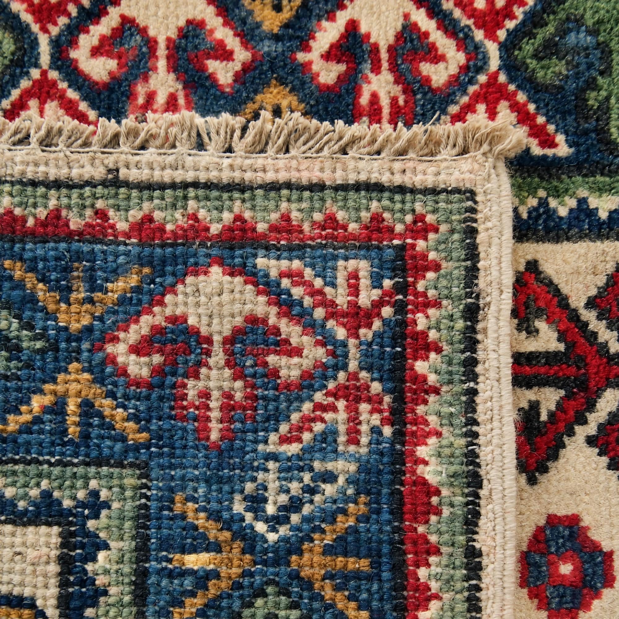 65cm x 85cm Hand Knotted Kazak Rug
