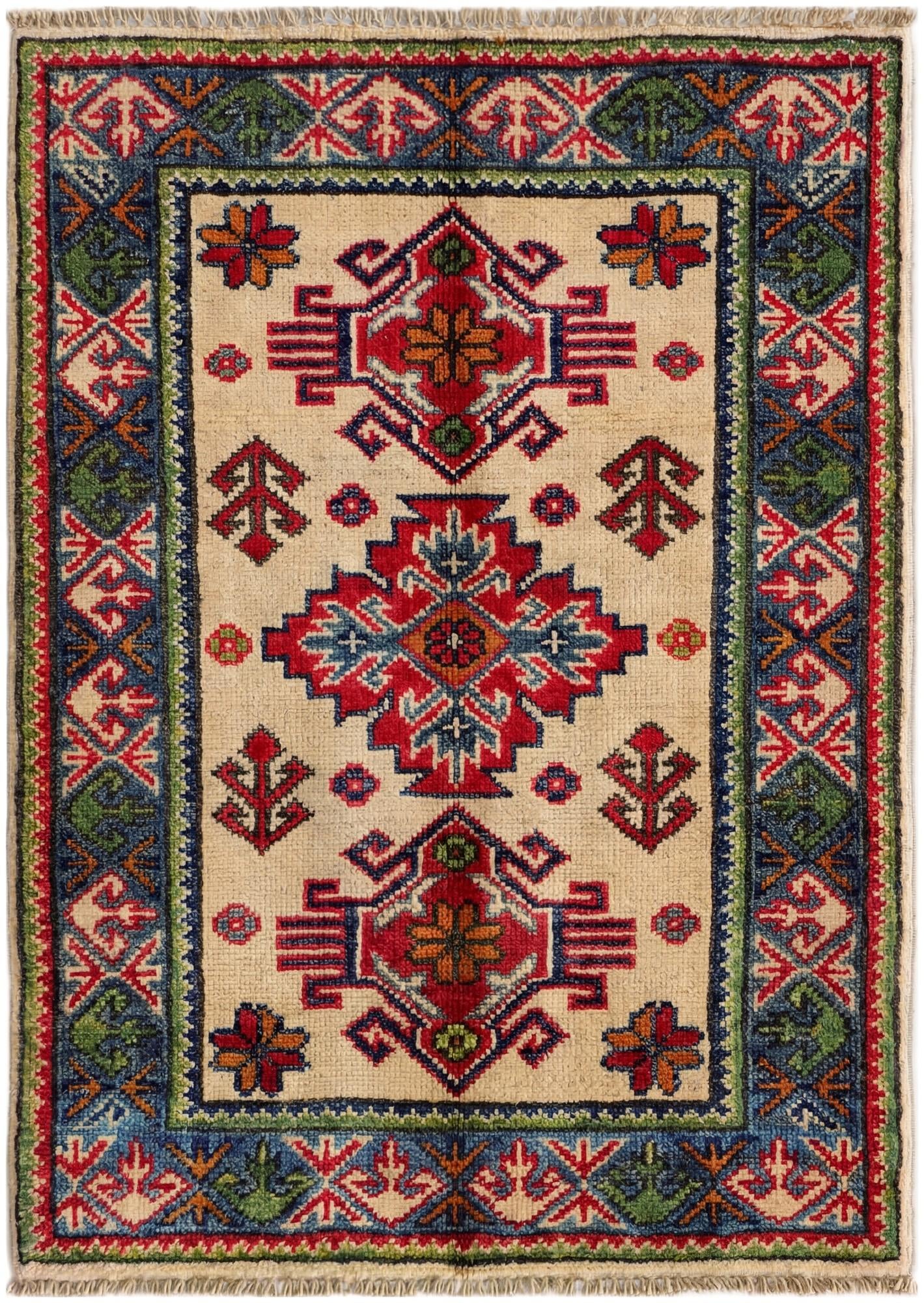 2' 1 x 2' 10 Hand Knotted Kazak Rug