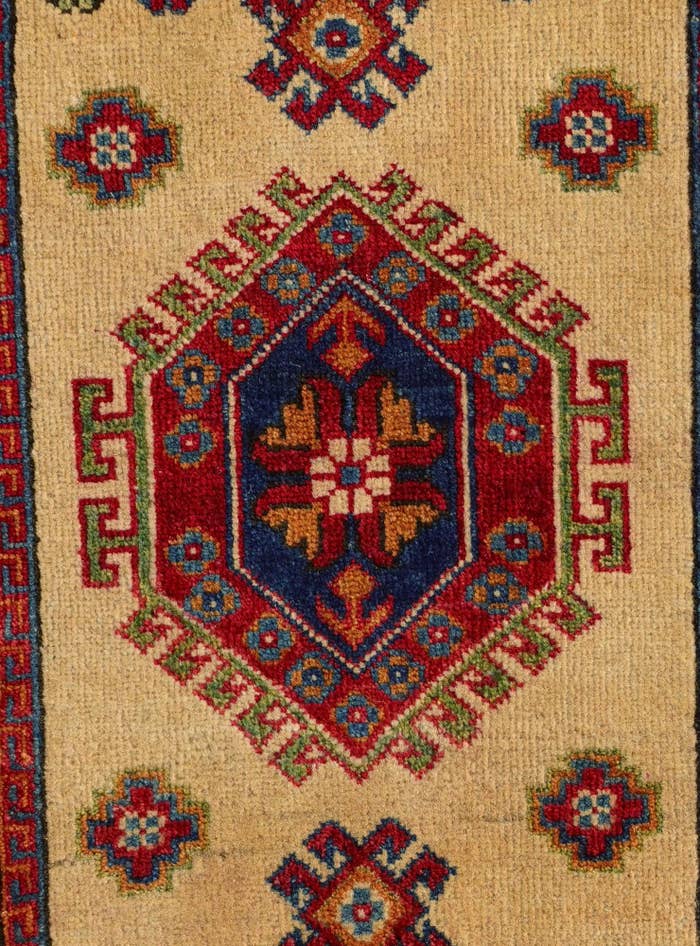 Detail image of 2' 1 x 2' 10 Hand Knotted Kazak Rug