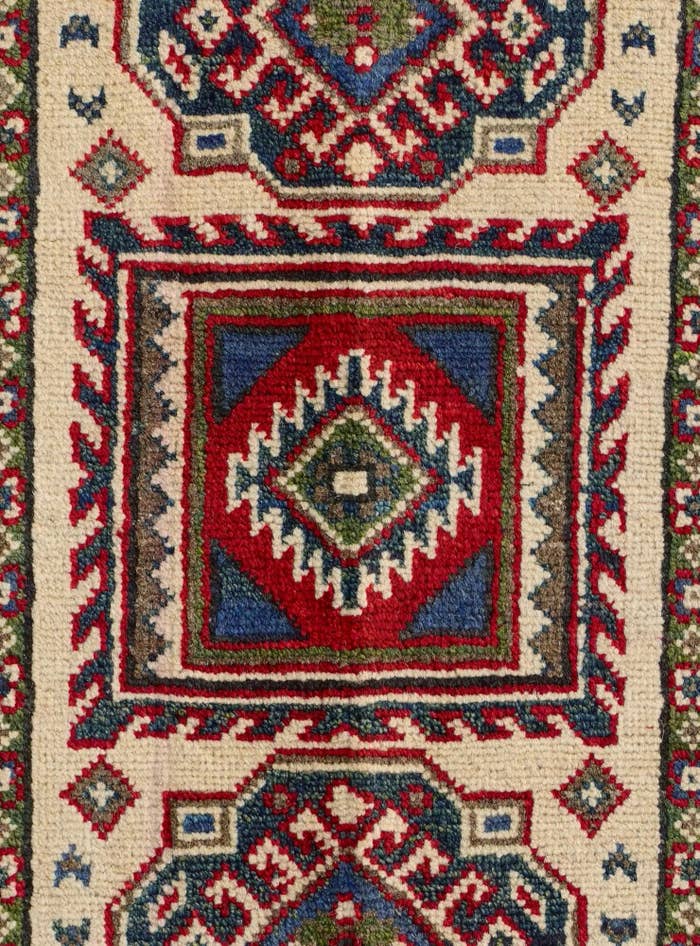 Detail image of 2' 1 x 3' 1 Hand Knotted Kazak Rug
