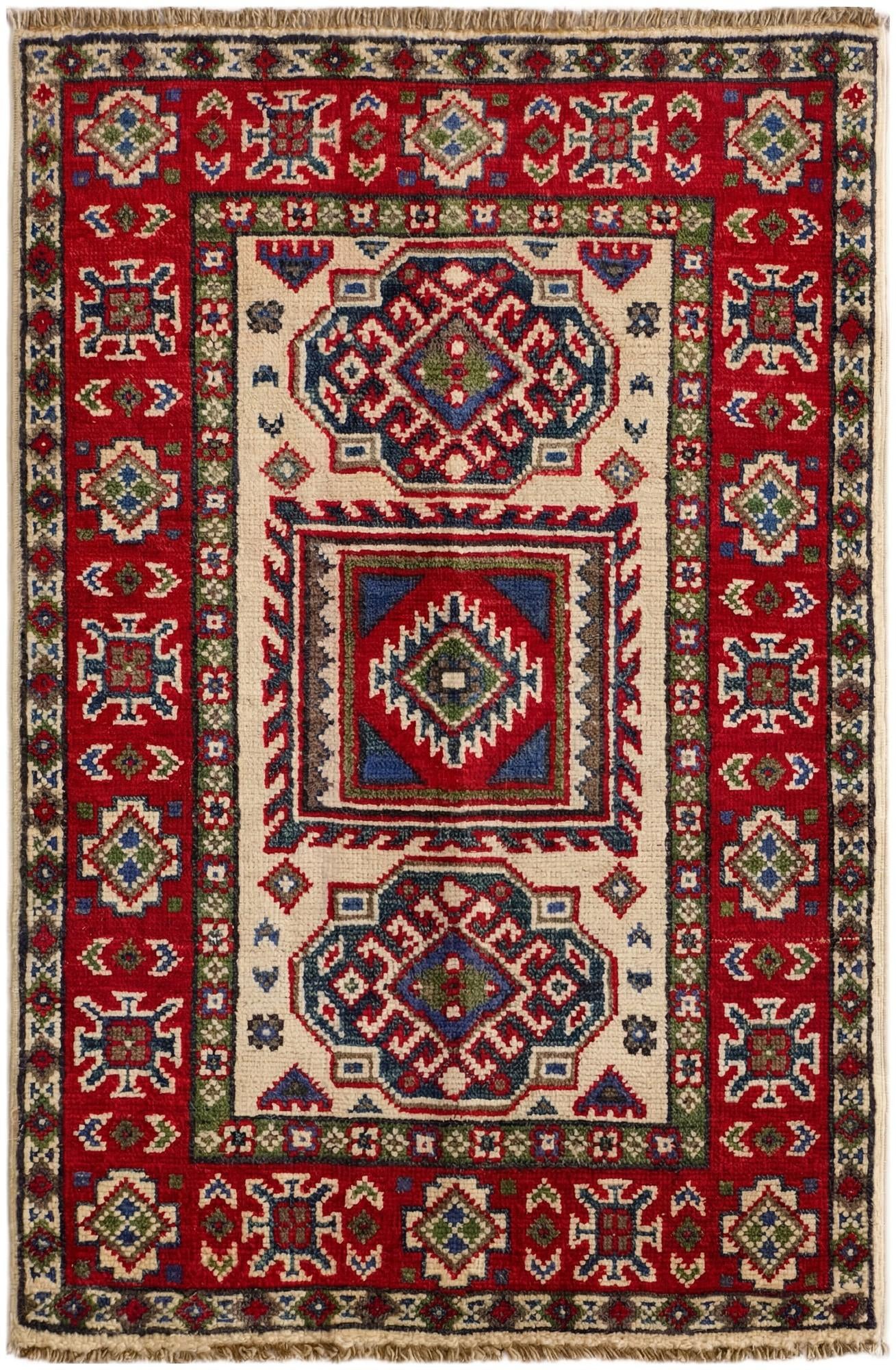 2' 1 x 3' 1 Hand Knotted Kazak Rug