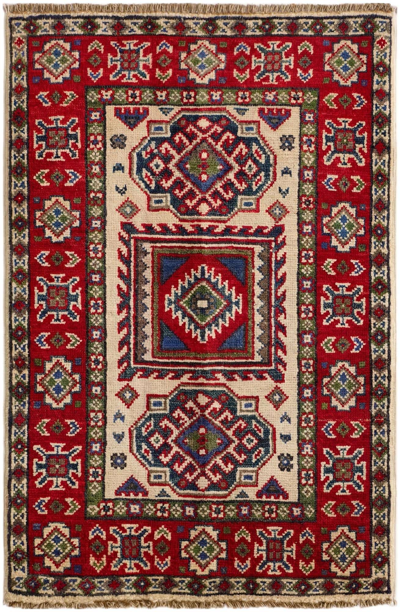 2' 1 x 3' 1 Hand Knotted Kazak Rug