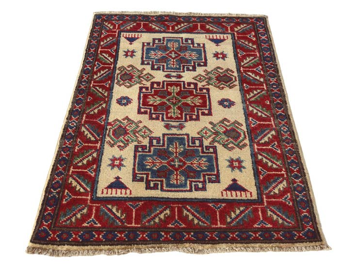 Detail image of 2' x 3' 1 Hand Knotted Kazak Rug