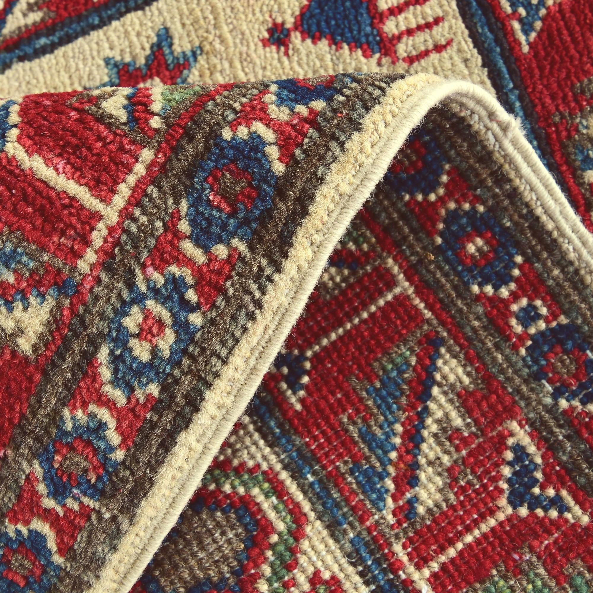 2' x 3' 1 Hand Knotted Kazak Rug