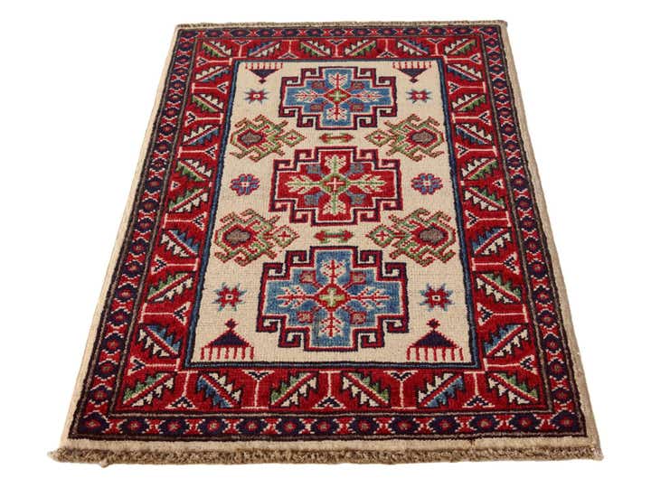 1' 11 x 3' 1 Hand Knotted Kazak Rug