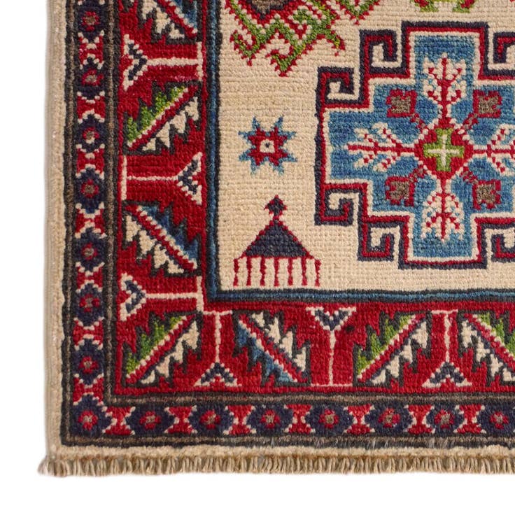 Detail image of 1' 11 x 3' 1 Hand Knotted Kazak Rug