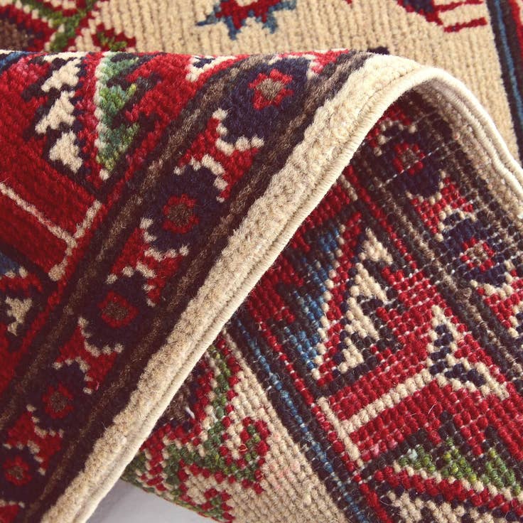 Detail image of 1' 11 x 3' 1 Hand Knotted Kazak Rug