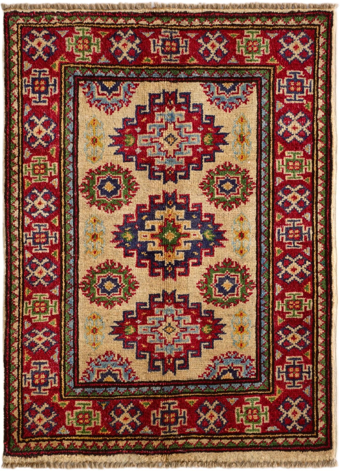2' 2 x 3' Hand Knotted Kazak Rug