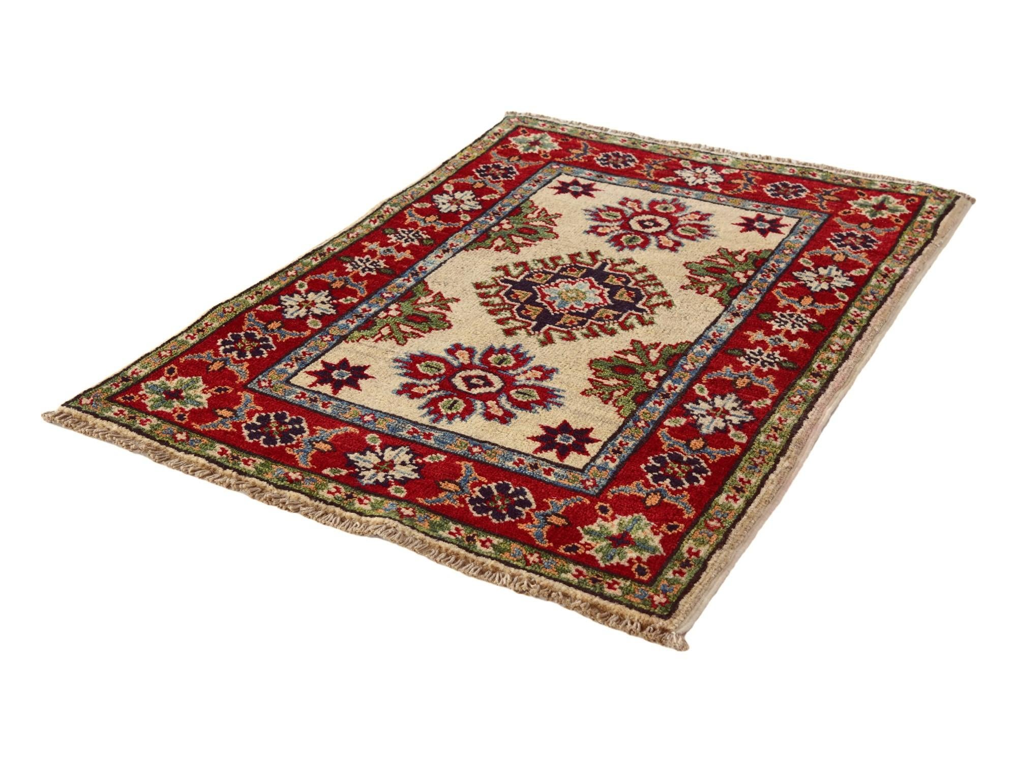 2' x 3' Hand Knotted Kazak Rug