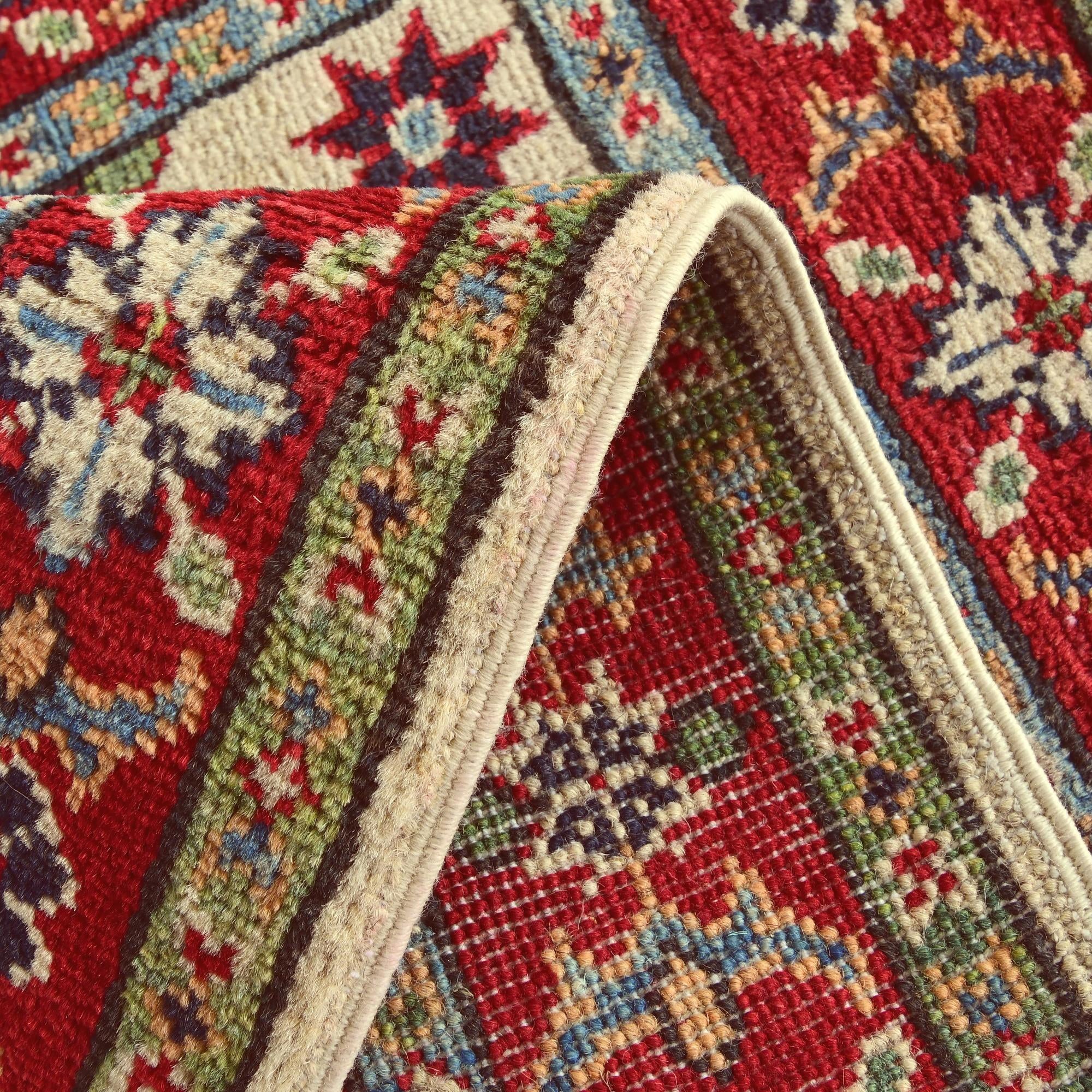 2' x 3' Hand Knotted Kazak Rug