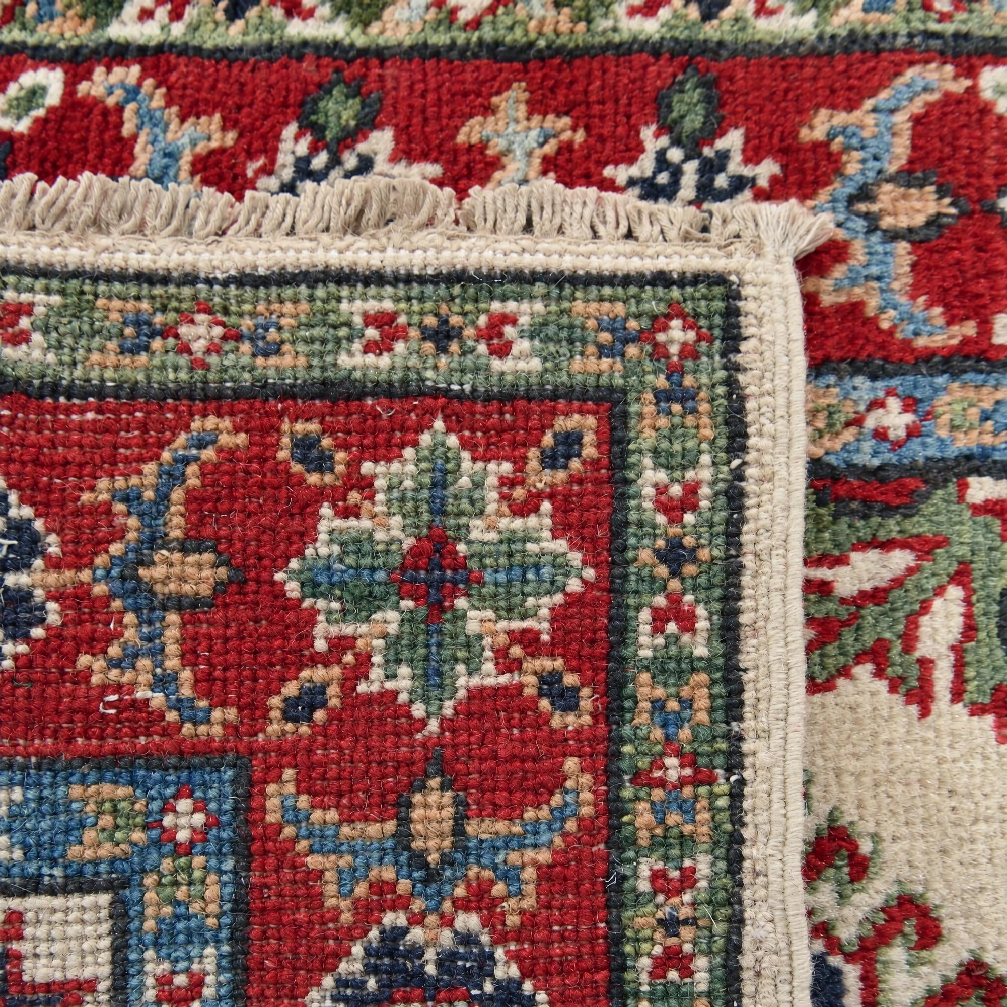60cm x 90cm Hand Knotted Kazak Rug
